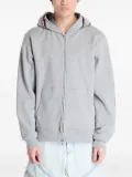 A BATHING APE® shark-hood zip-up hoodie - Grey