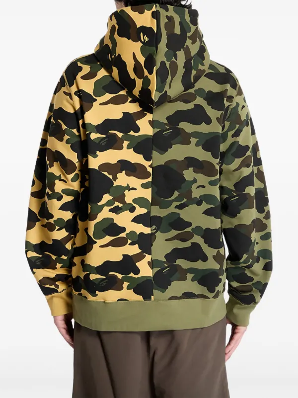 A BATHING APE® camo-print Hoodie Green FARFETCH SG