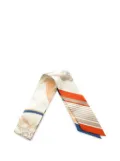 Hermès Pre-Owned 2010-2025 Ex Libris Silk Twilly Scarf scarves - White