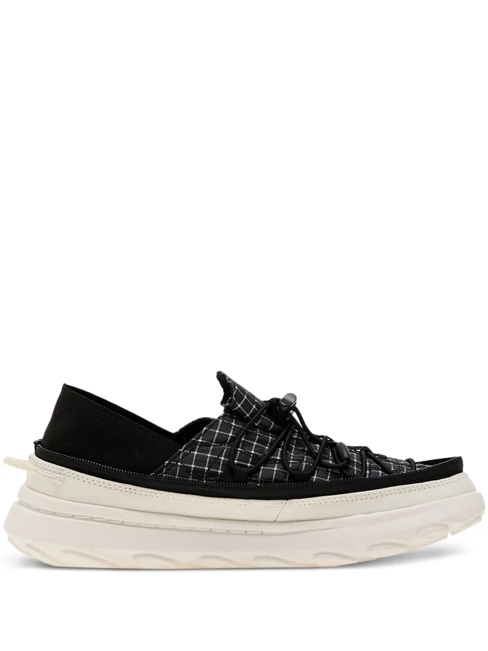 Merrell grid-pattern zip sneakers Zwart