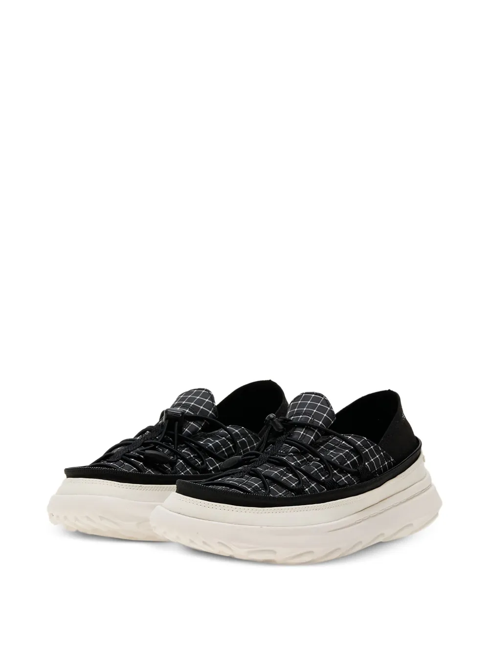 Merrell grid-pattern zip sneakers Zwart
