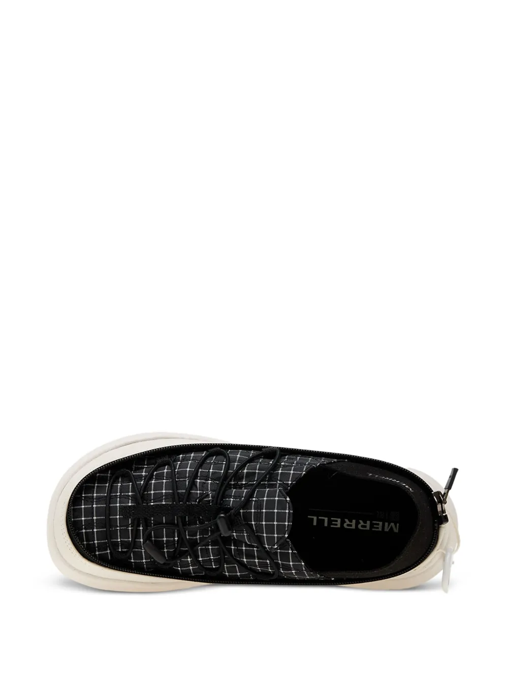 Merrell grid-pattern zip sneakers Zwart