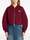 Calvin Klein logo-detail balloon-sleeve bomber jacket - Red