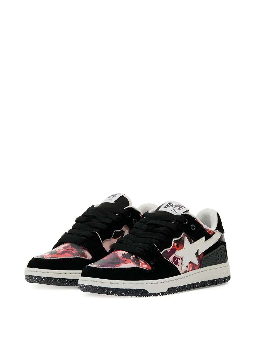 A Bathing Ape Sk8 Sta Star-patch Sneakers In Black