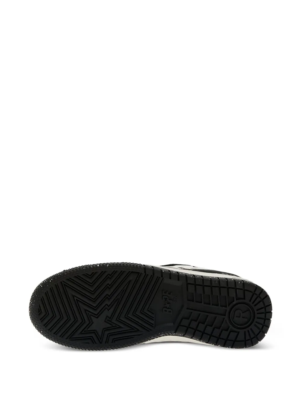 A Bathing Ape Sk8 Sta Star-patch Sneakers In Black