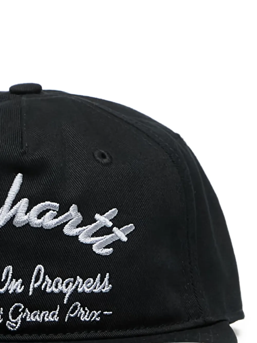Carhartt WIP embroidered racer cap Zwart