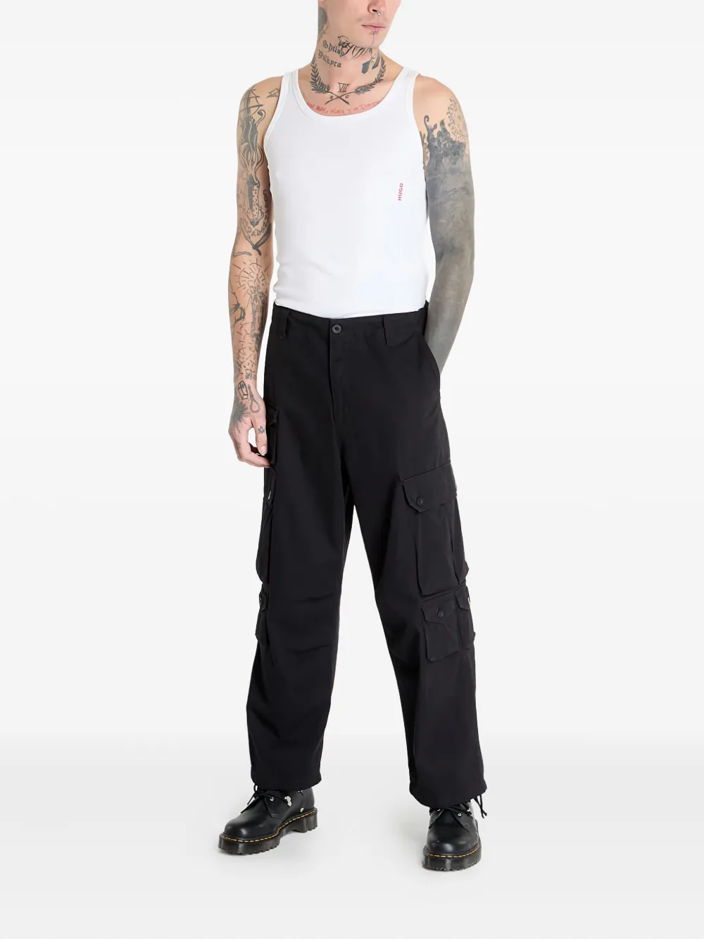 Carhartt WIP cargo-pockets trousers Zwart