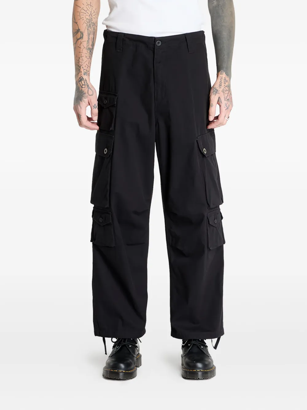 Carhartt WIP cargo-pockets trousers Zwart
