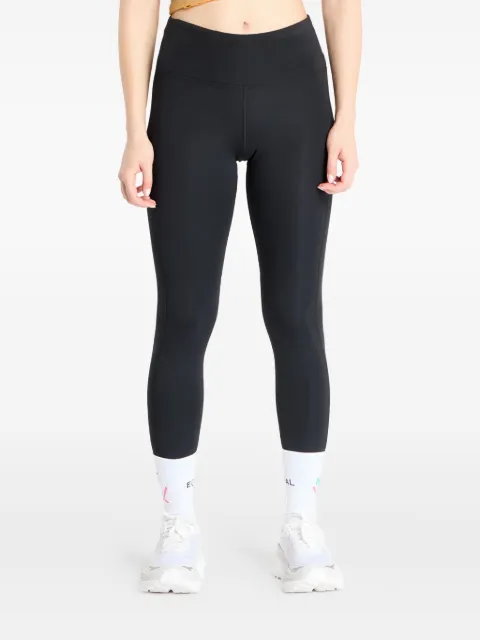 Nike logo-print mesh-panel leggings
