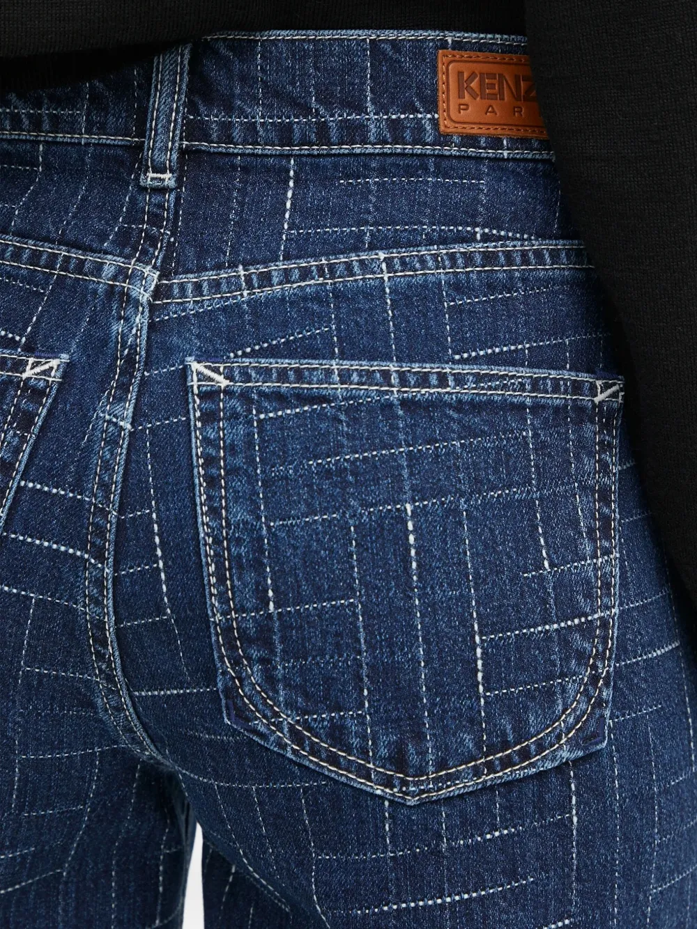 Kenzo Jeans met patroon Blauw