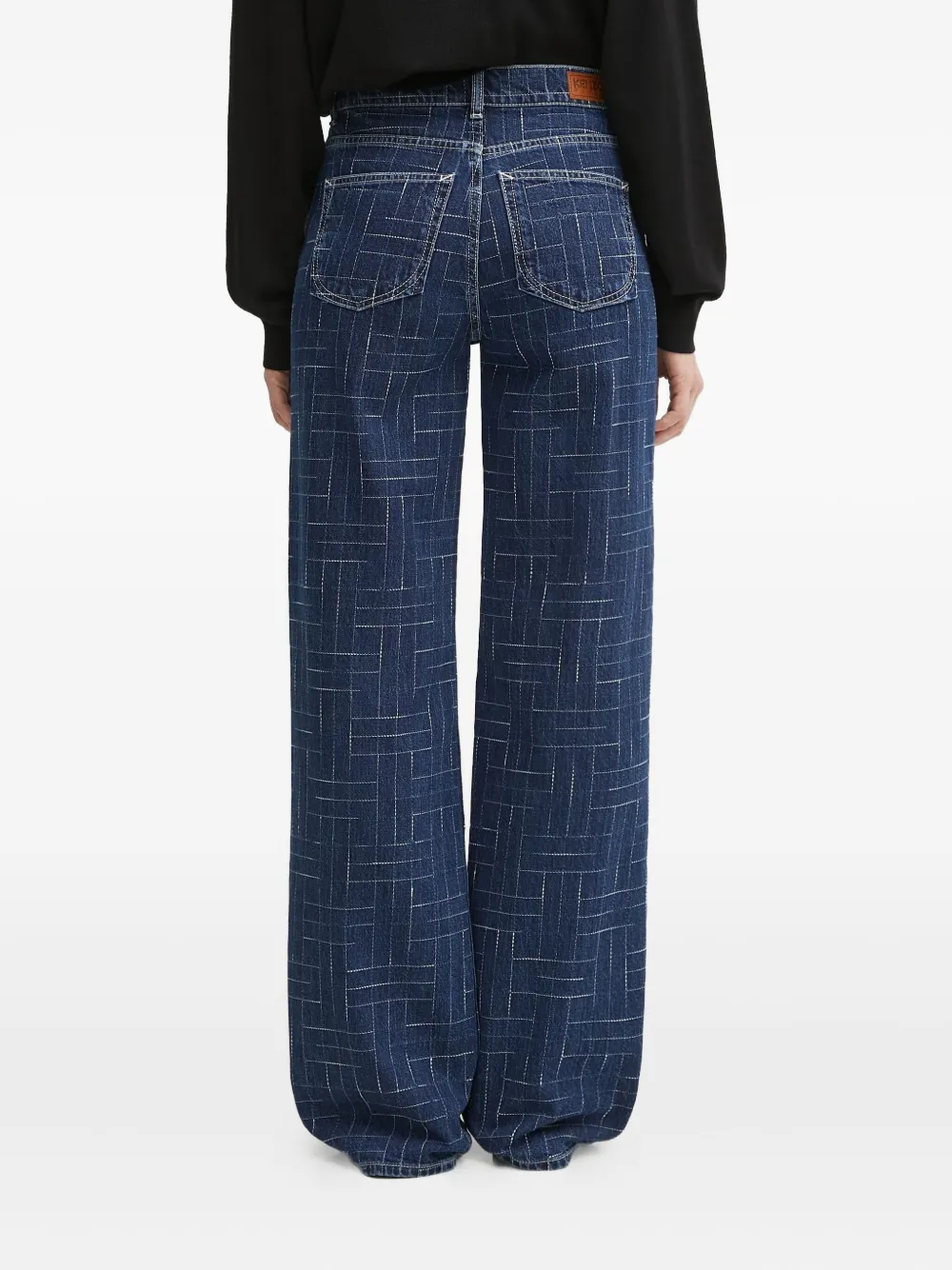 Kenzo Jeans met patroon Blauw