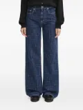 Kenzo grid-pattern jeans - Blue