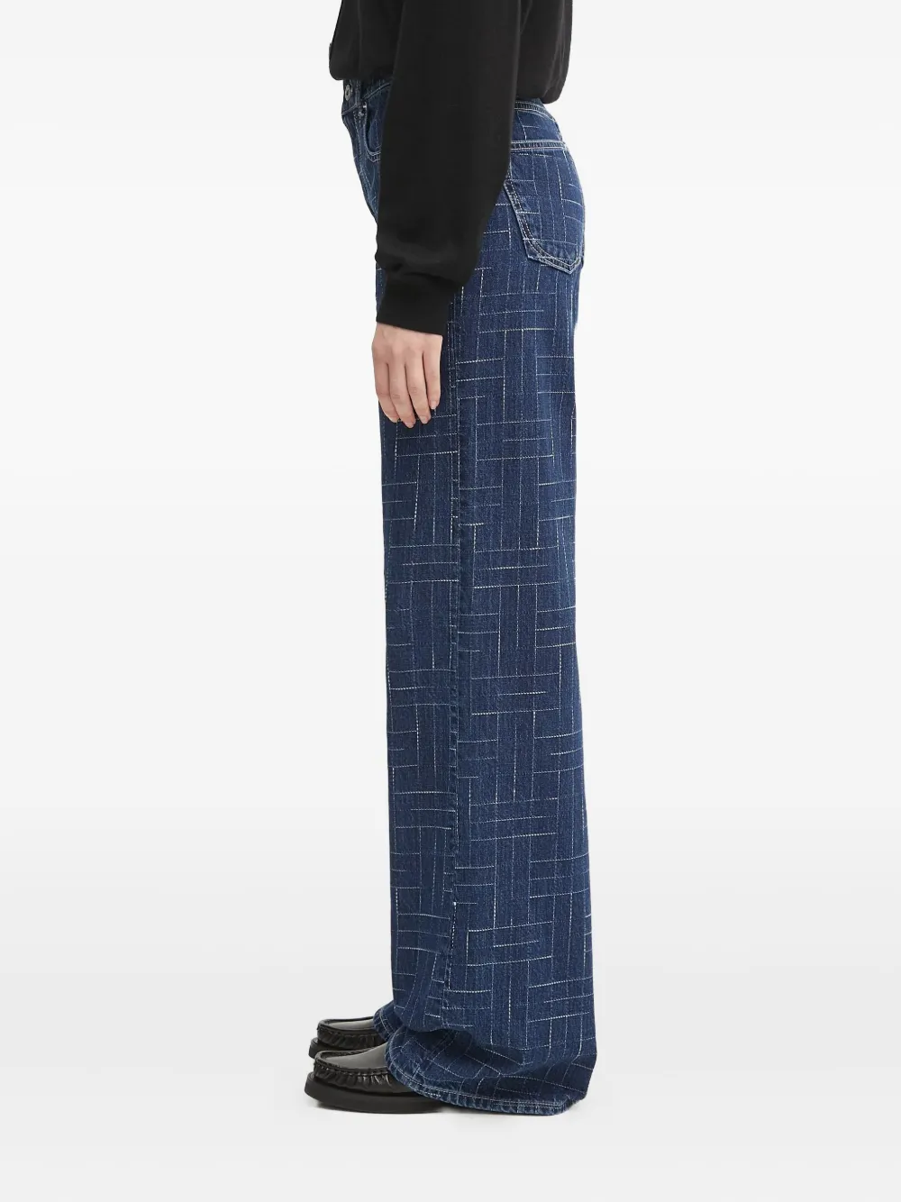 Kenzo Jeans met patroon Blauw