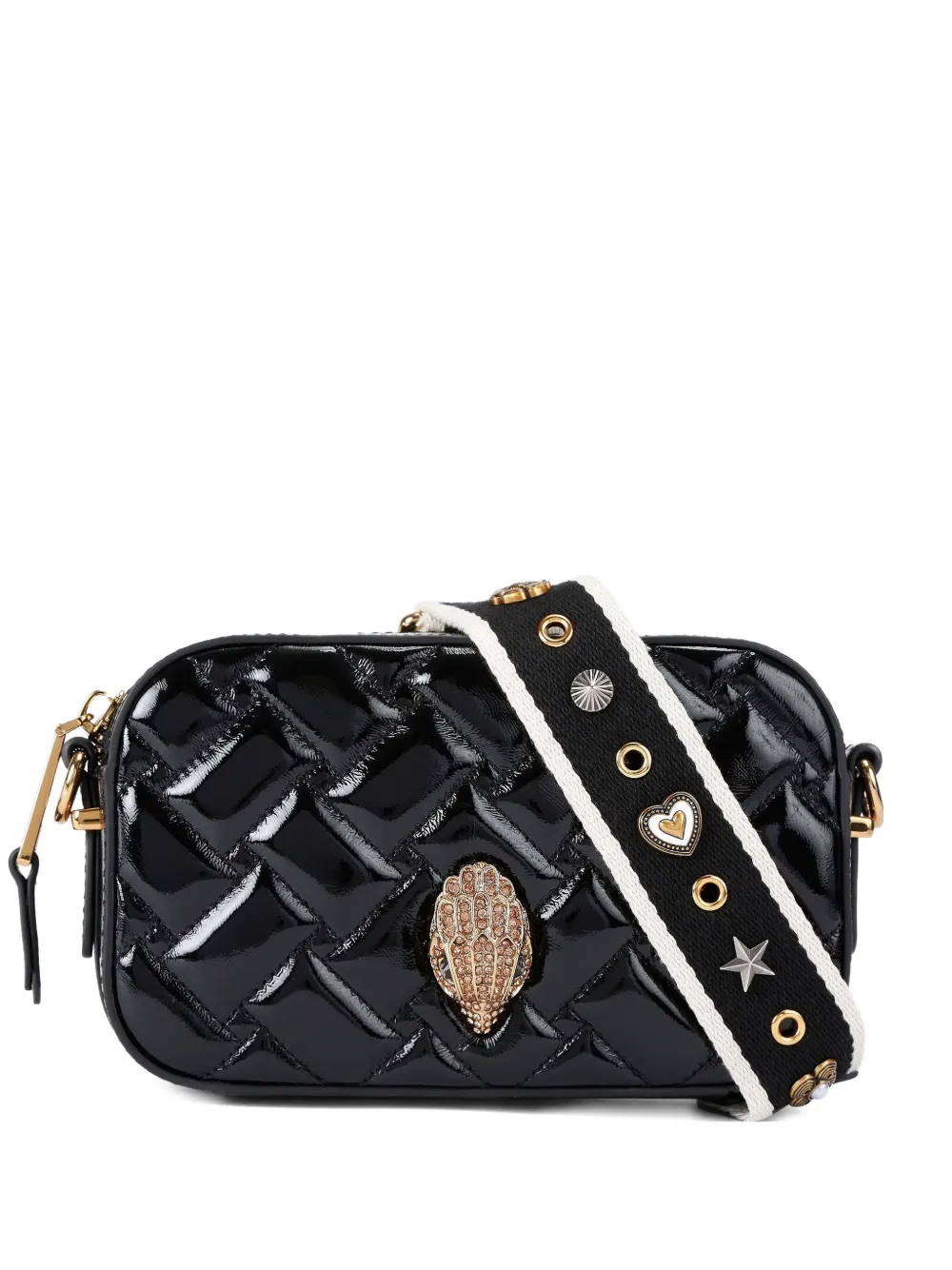 Kurt Geiger Kensington Leather Cross Body Bag In Black