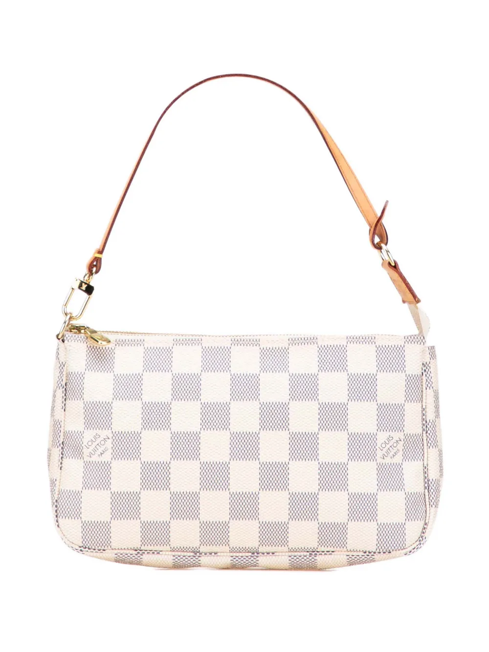 Louis Vuitton Pre-Owned 2010 ダミエ アズール ポシェット アクセソワール ショルダーバッグ - ホワイト Louis Vuitton Pre-Owned 2010 ダミエ アズール ポシェット アクセソワール ショルダーバッグ - ホワイト
