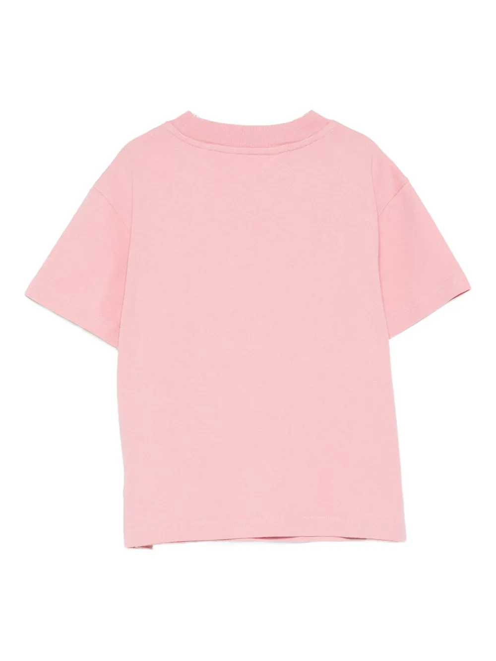 Palm Angels Kids blurred-logo cotton T-shirt Roze