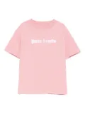 Palm Angels Kids blurred-logo cotton T-shirt - Pink