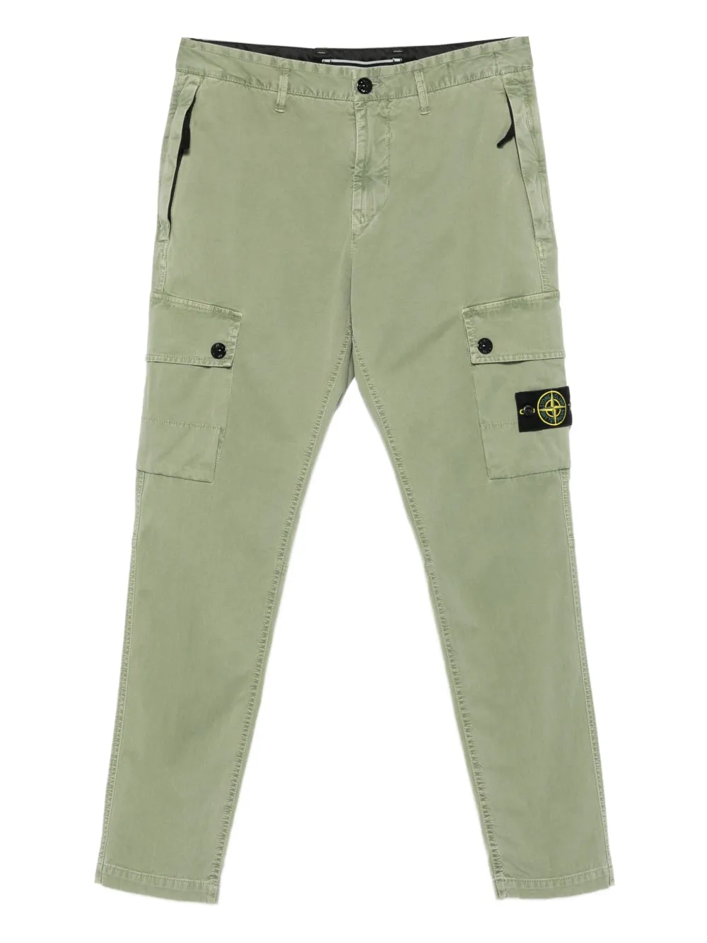 Stone Island patch-pocket cargo pants Groen
