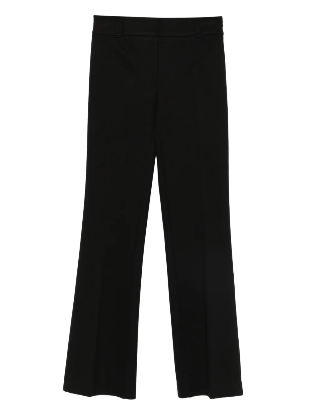 Twinset Knitted Flared Trousers In Black