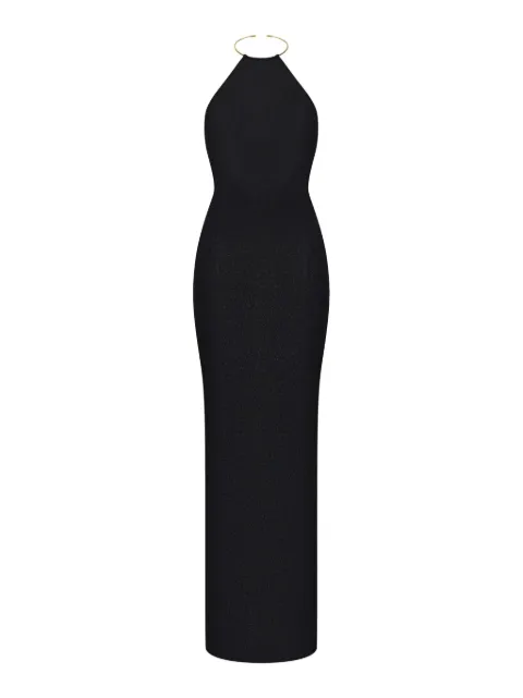 KOROBEYNIKOV vestido largo con cuello halter