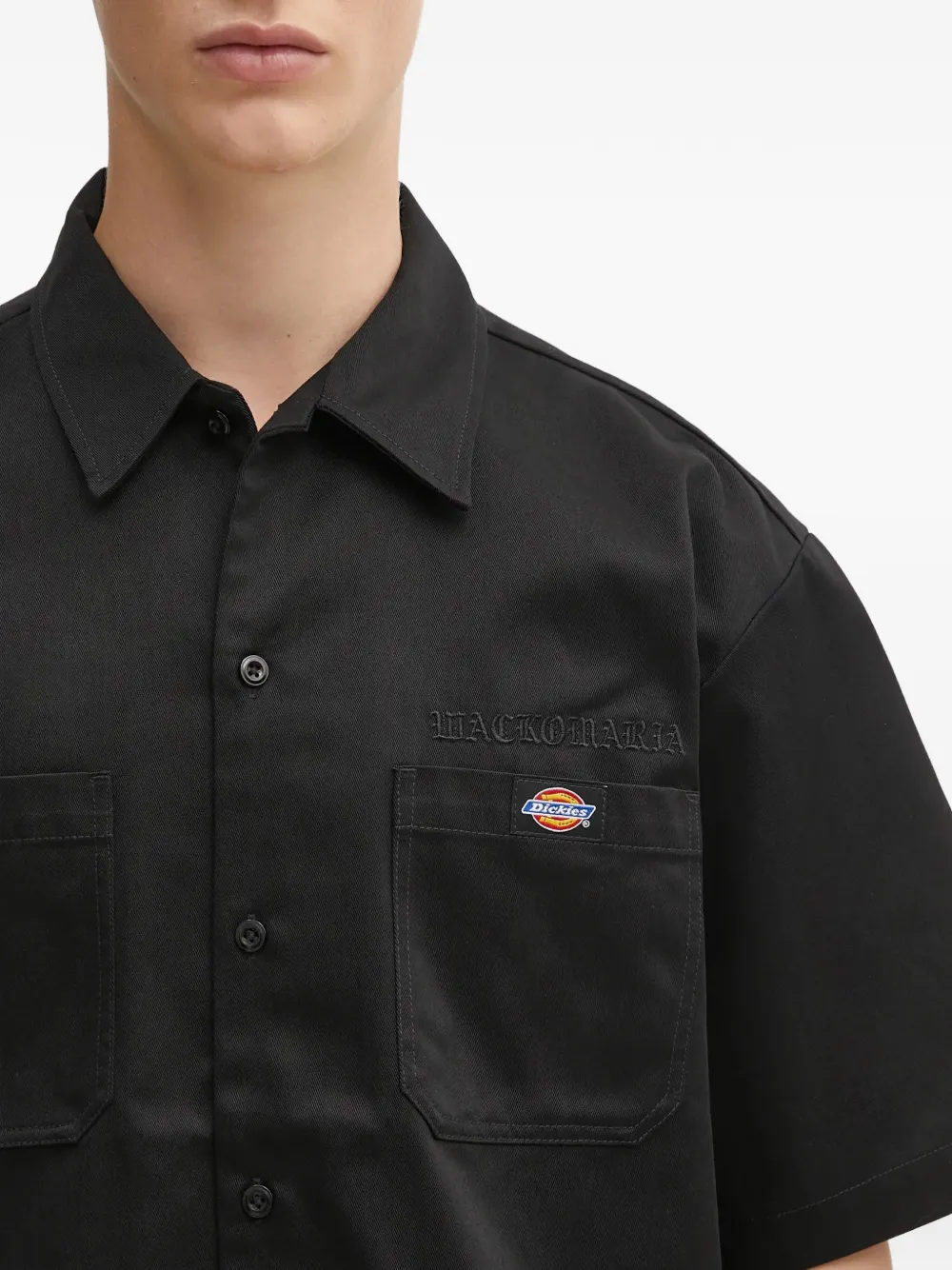 WACKO MARIA Dickies overhemd met opgestikte zak Zwart