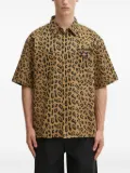 WACKO MARIA leopard-print short-sleeves shirt - Brown