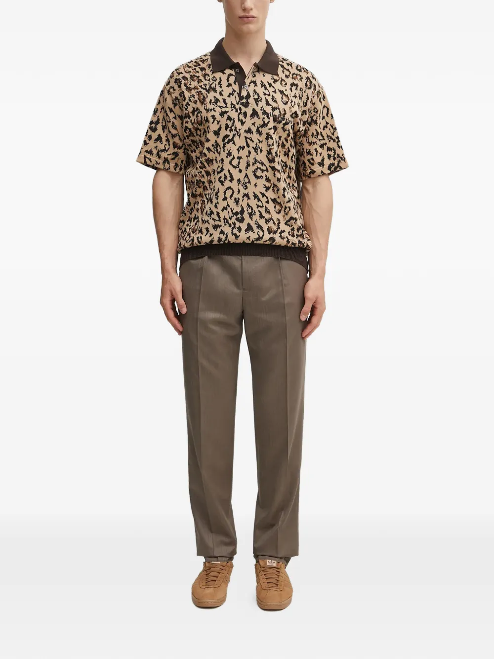 WACKO MARIA geplooide broek - Bruin