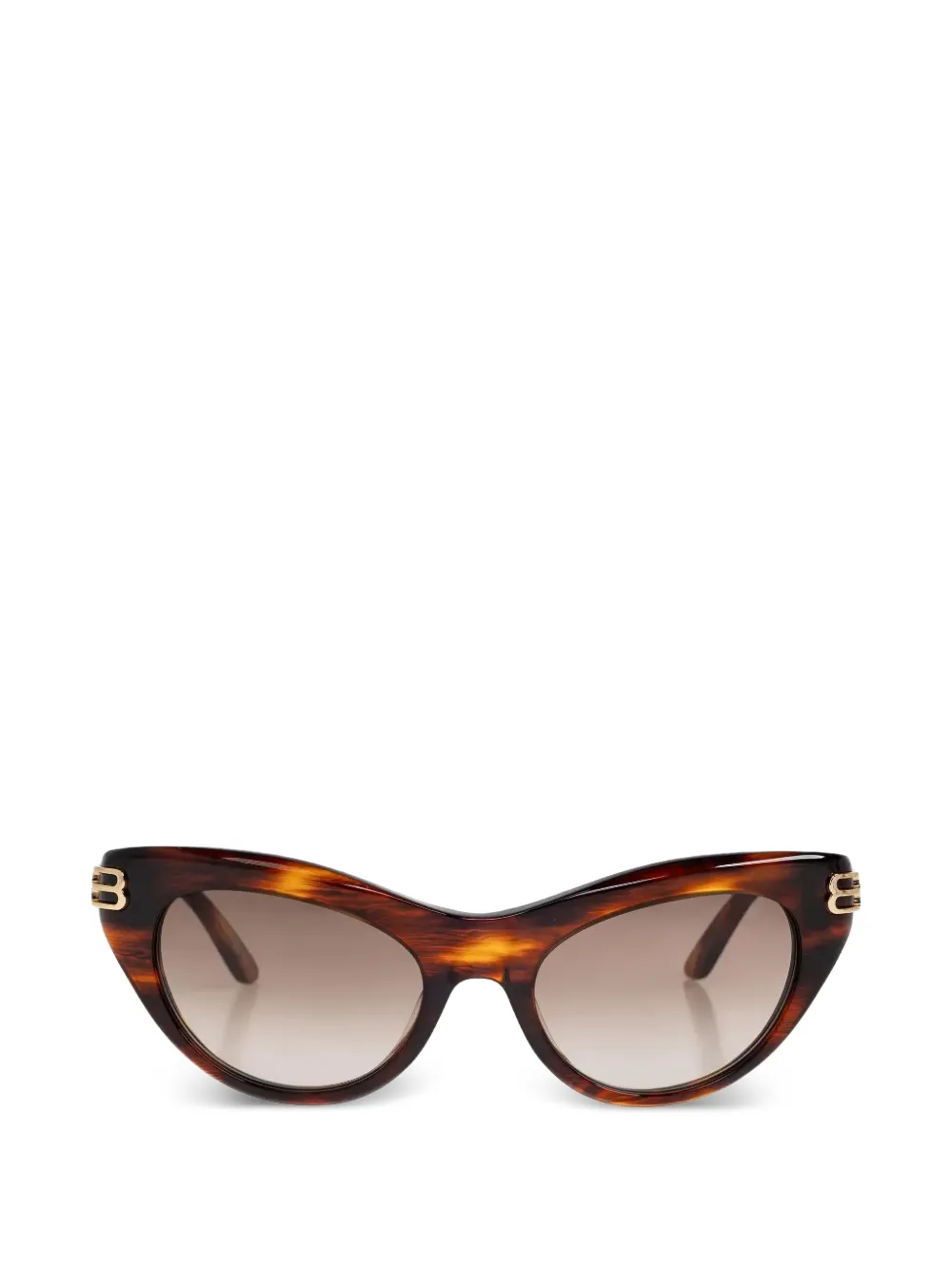 Balenciaga Eyewear tortoiseshell-effect cat-eye sunglasses - Braun