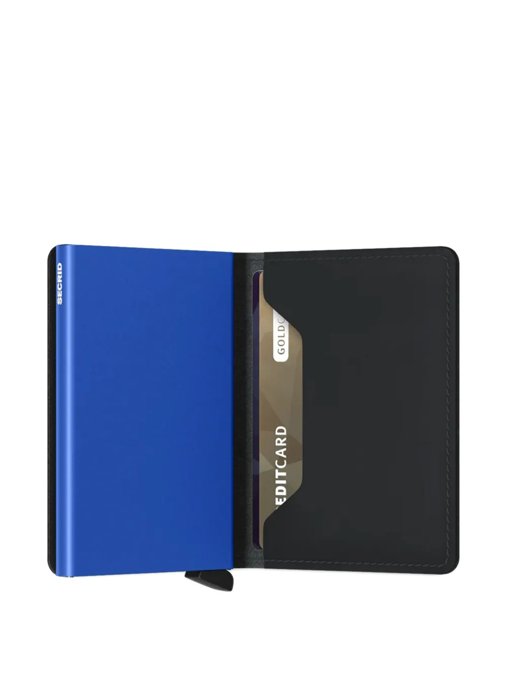 Secrid Leather Contrasting-edge Cardholder In Black