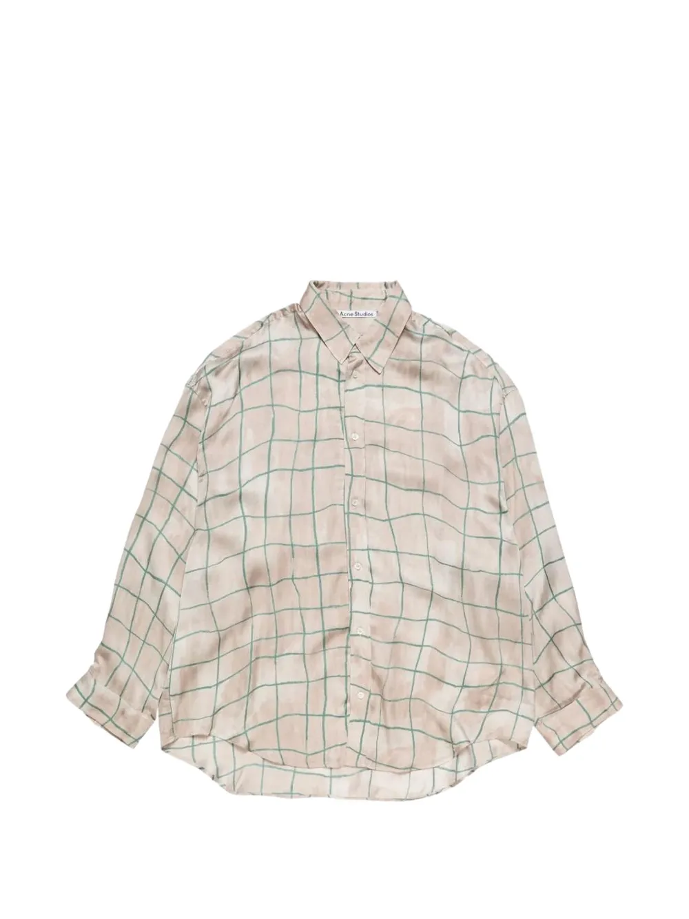 Acne Studios Checked Shirt In Neutral