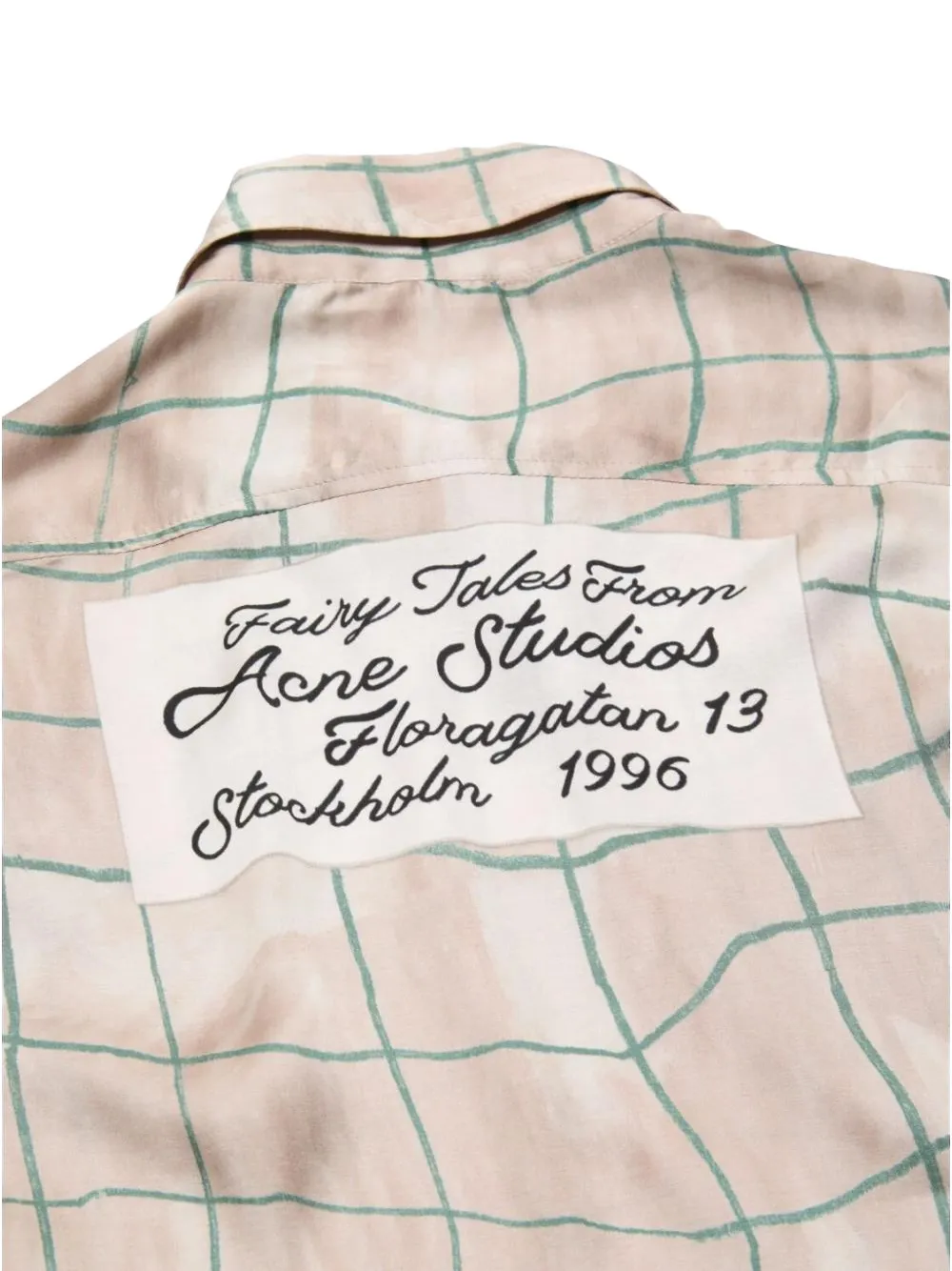 Acne Studios Checked Shirt In Neutral