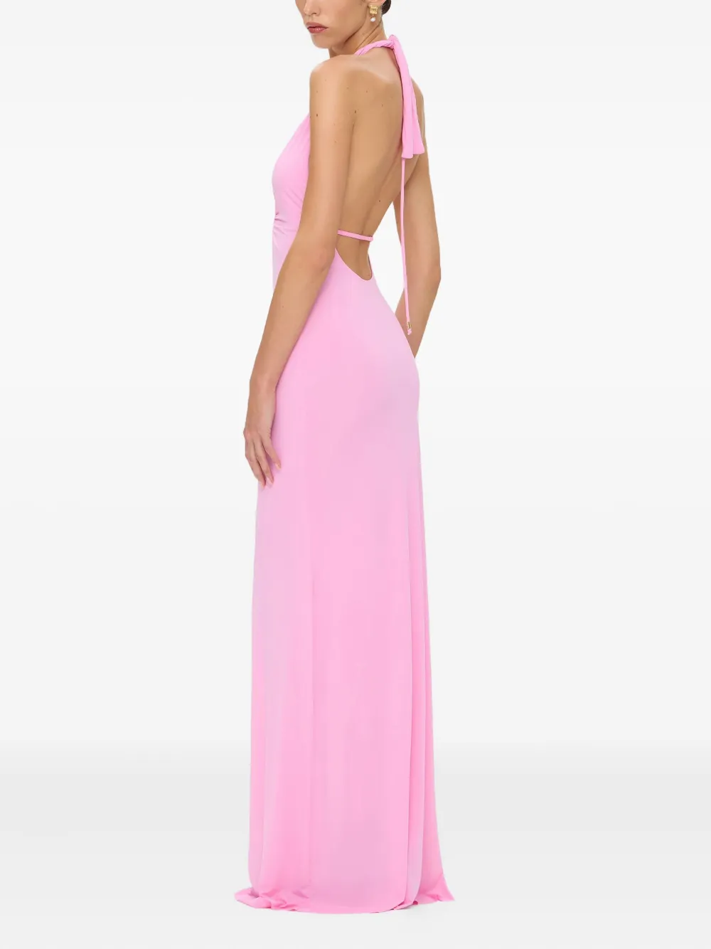 KOROBEYNIKOV Satijnen maxi-jurk Roze