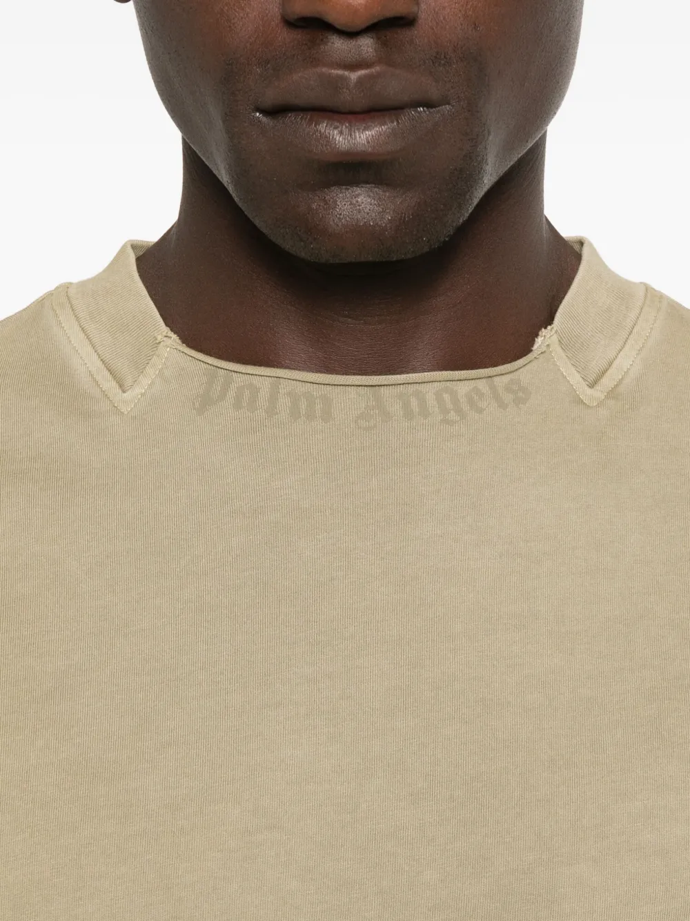Palm Angels Katoenen T-shirt Groen