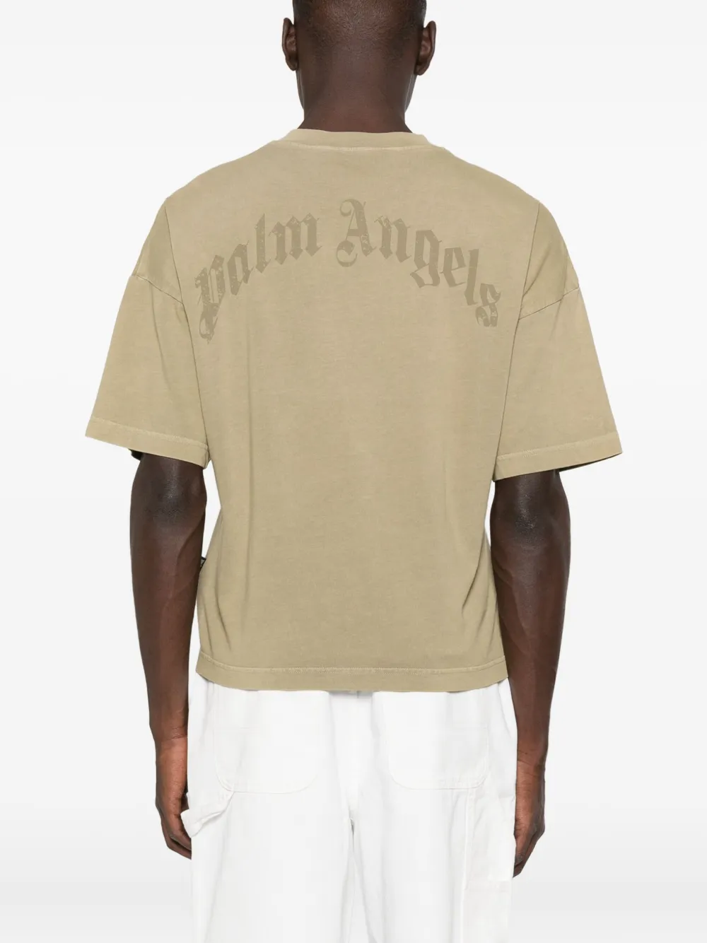 Palm Angels Katoenen T-shirt Groen