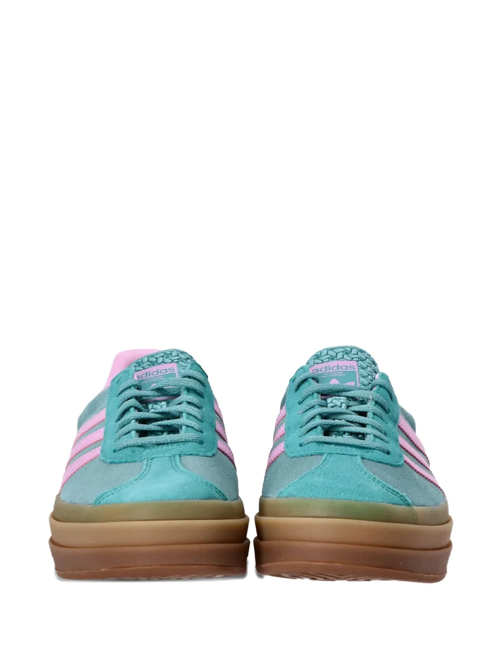 adidas Originals Gazelle 3-Stripes platform trainers Green