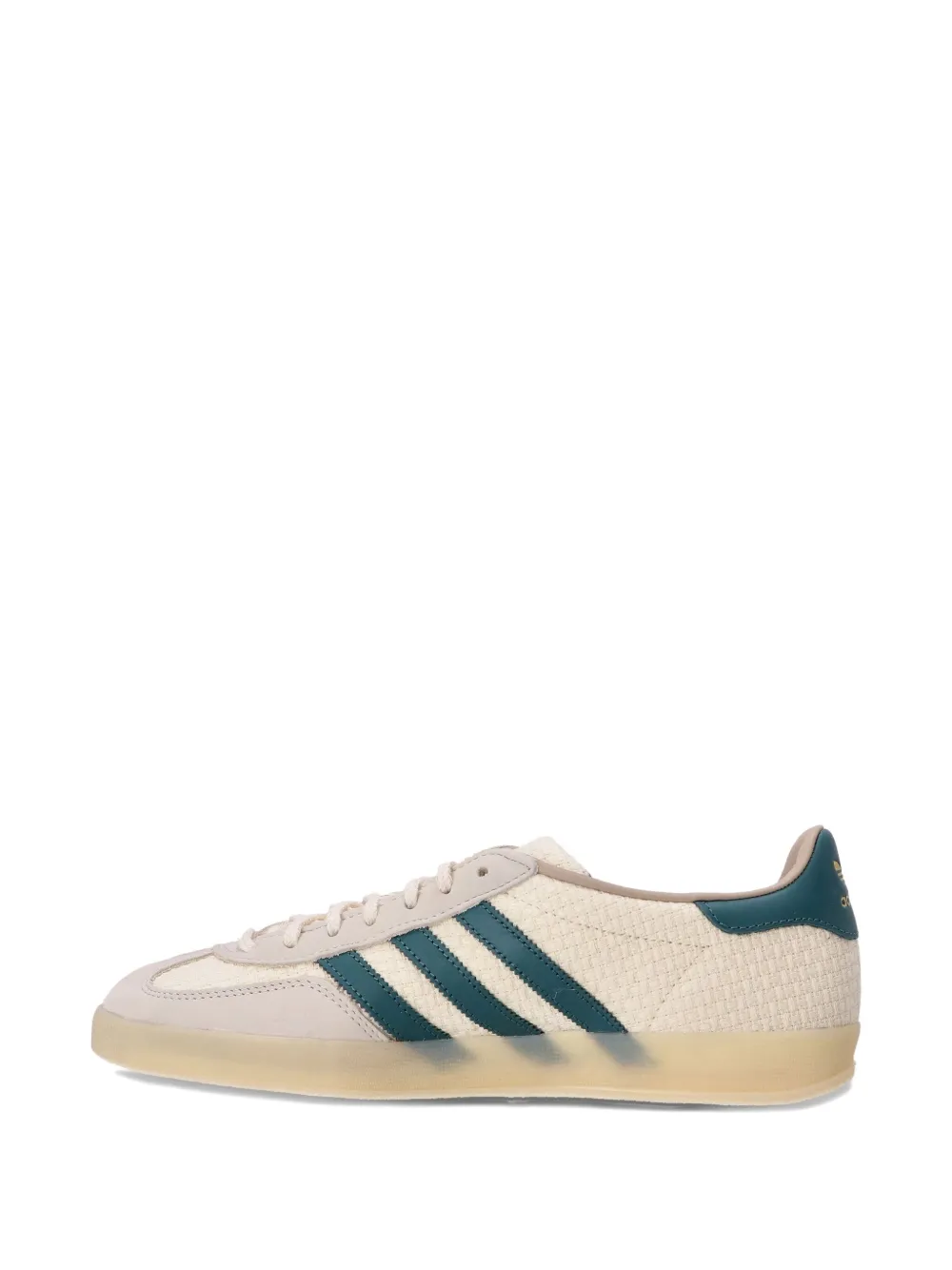 adidas Originals Gazelle three-stripe textured sneakers Neutrals