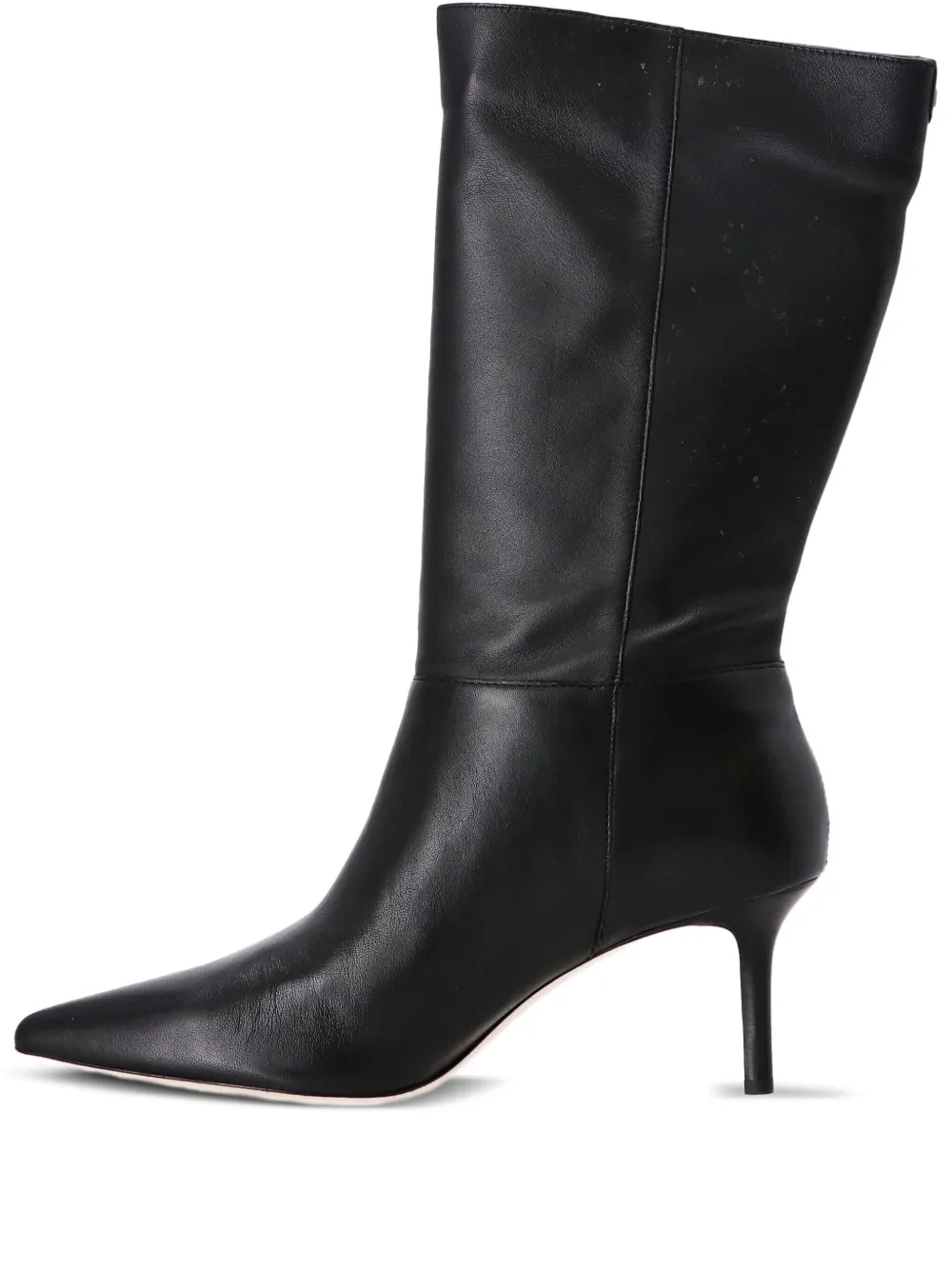 Polo Ralph Lauren leather pointed-toe boots Black