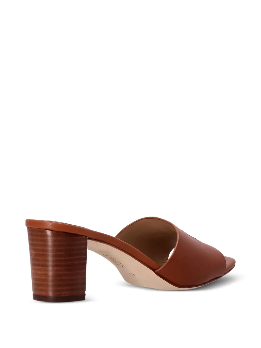 Polo Ralph Lauren logo-embossed block-heel sandals Red