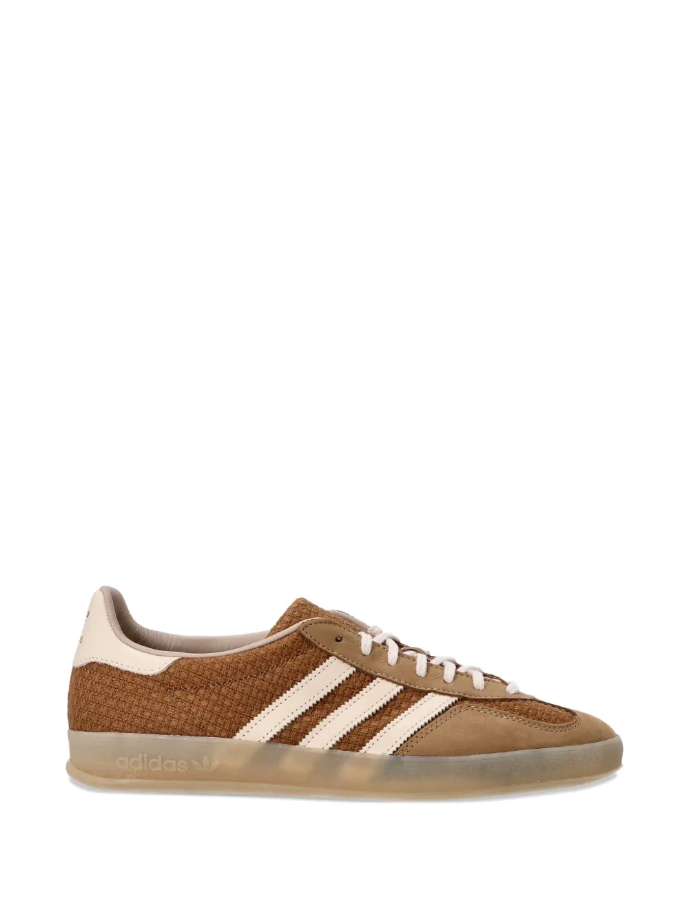 adidas Gazelle 3-Stripes woven trainers Brown
