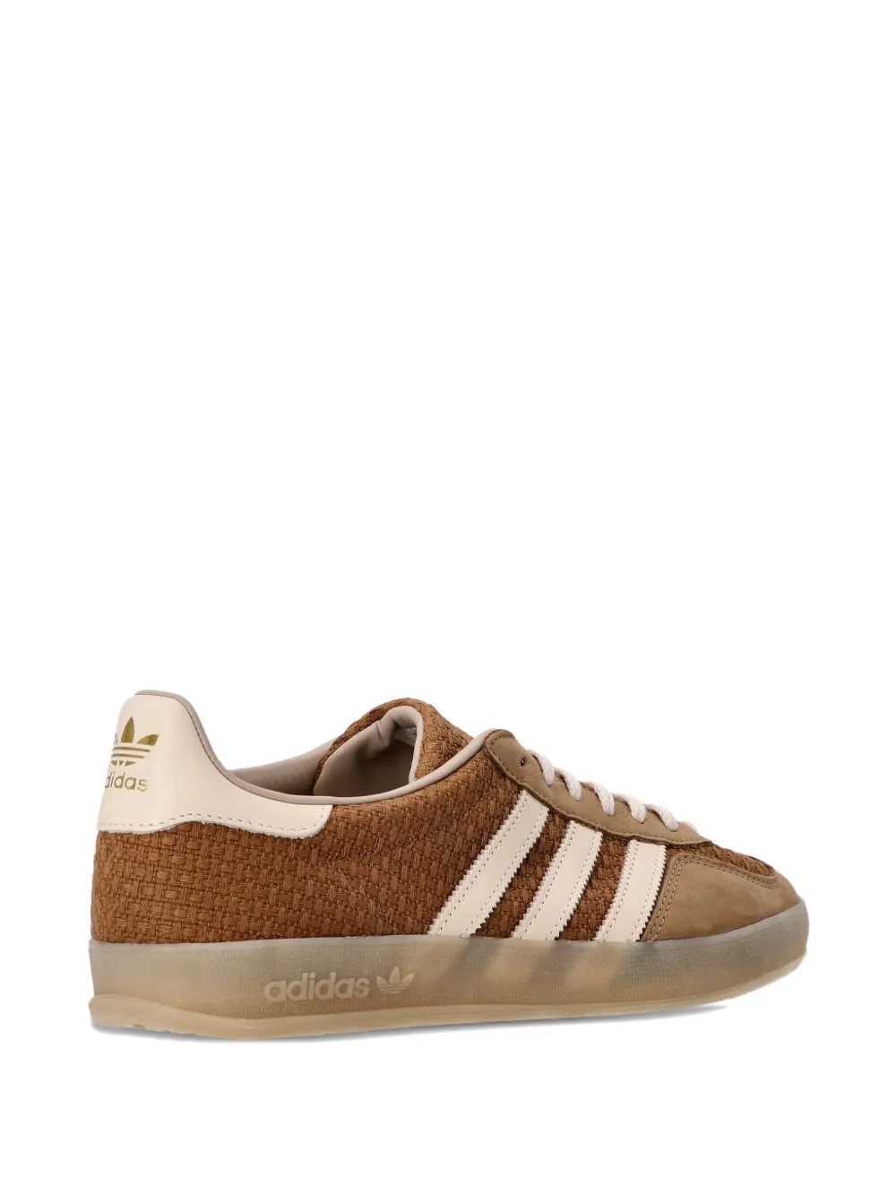 adidas Gazelle 3-Stripes woven trainers Brown