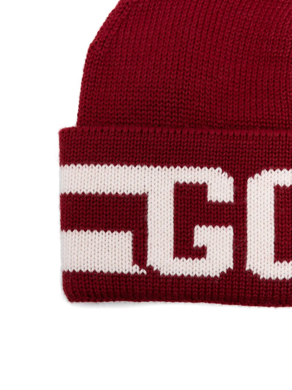 Gcds Kids logo-band beanie hat - Rood