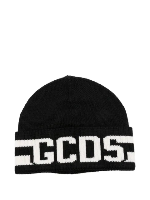 Gcds Kids logo-detail beanie hat