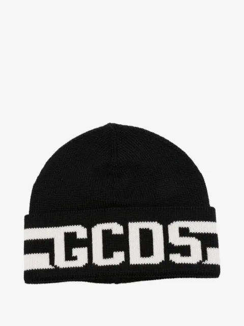 Gcds Kids logo-detail beanie hat