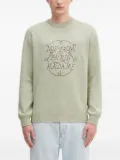 Drôle De Monsieur La Maille Slogan Tresses logo sweater - Green