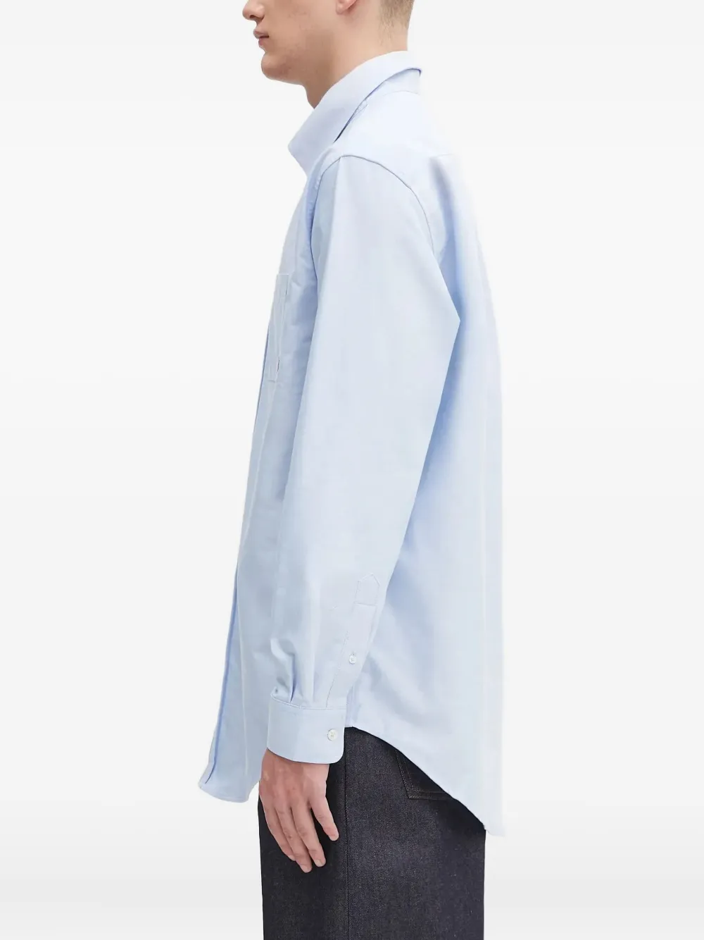 Drôle De Monsieur Overhemd met borstzak - Blauw