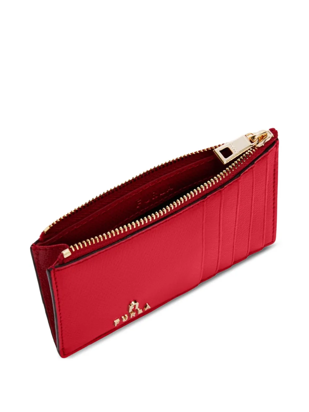 Furla Zip-around Cardholder In Red