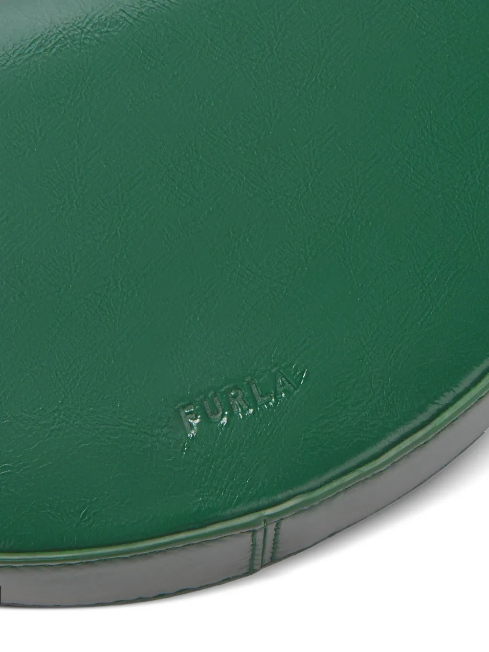 Furla Mini Delizia Shoulder Bag In Green
