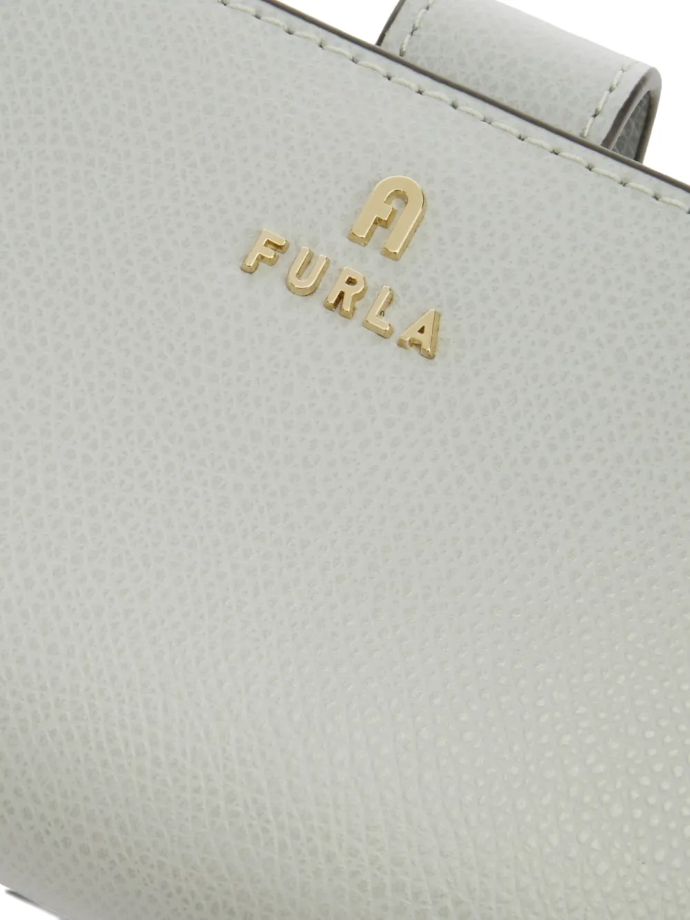 Furla Medium Camelia Leather Flap Wallet In Gray