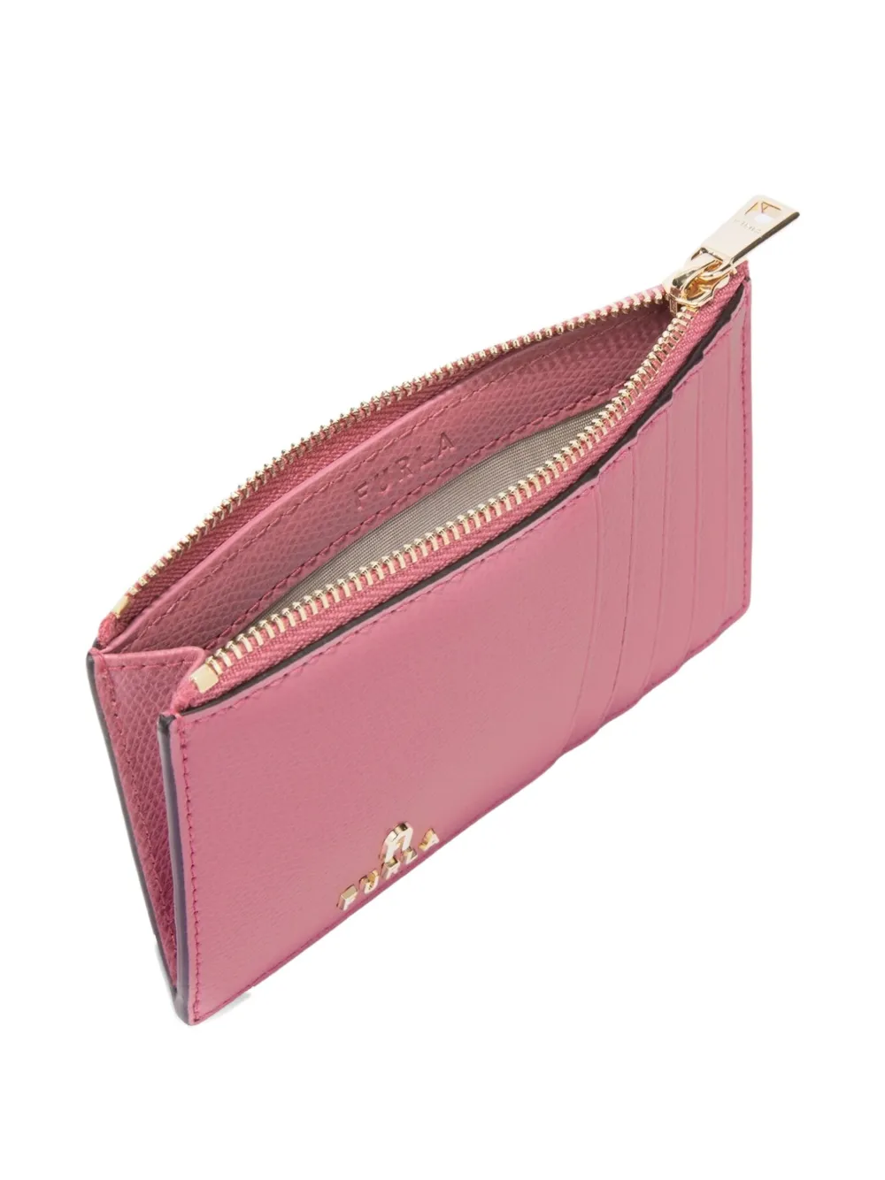 Furla Camelia M Zip-top Card Holder In Pink