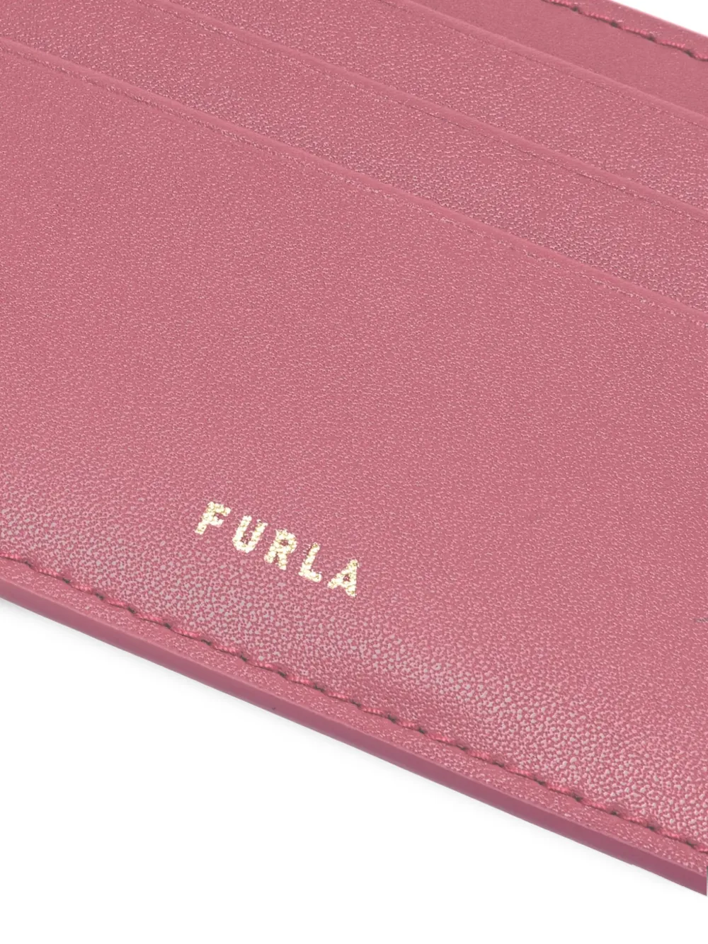 Furla Bear-cutout Card Holder In Pink